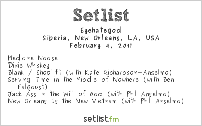 Eyehategod at IX Lives For The Sick Benefit 2017 Setlist