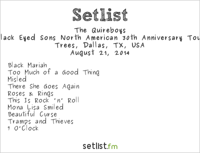 The Quireboys at Trees, Dallas, TX, USA Setlist