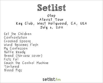 Otep at Key Club, West Hollywood, CA, USA Setlist