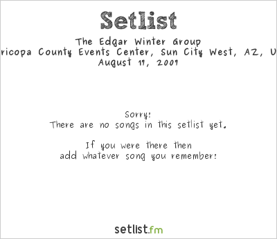 The Edgar Winter Group at Maricopa County Events Center, Sun City West, AZ, USA Setlist