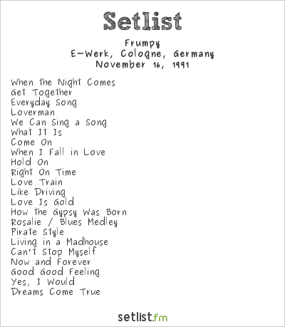 Frumpy at E-Werk, Cologne, Germany Setlist
