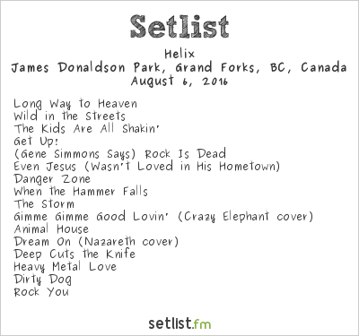 Helix at CannaFest 2016 Setlist