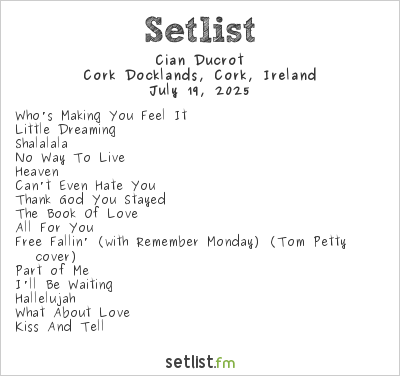 Cian Ducrot at Live at the Marquee 2025 Setlist