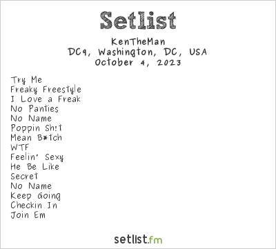 KenTheMan at DC9, Washington, DC, USA Setlist
