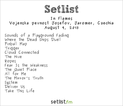 In Flames at Brutal Assault XVIII Setlist