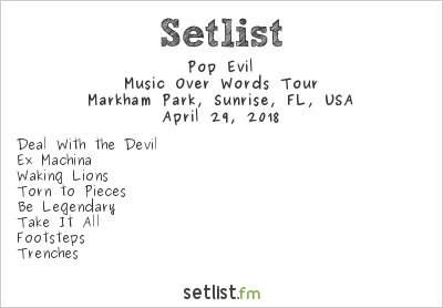 Pop Evil at Fort Rock 2018 Setlist