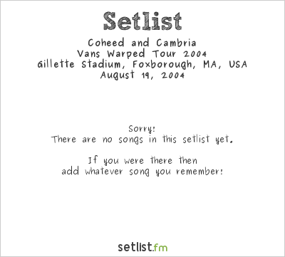 Coheed and Cambria at Warped Tour 2004 Setlist