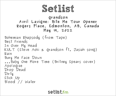 grandson at Rogers Place, Edmonton, AB, Canada Setlist