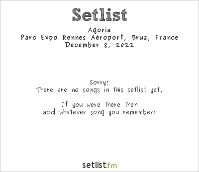 Agoria at TransMusicales 2022 Setlist