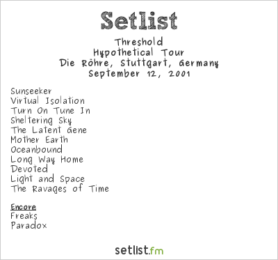 Threshold at Die Röhre, Stuttgart, Germany Setlist