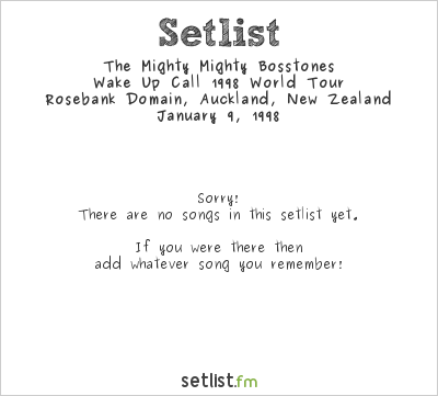 The Mighty Mighty Bosstones at Vans Warped Tour 1998 Setlist