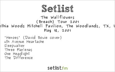 The Wallflowers at Cynthia Woods Mitchell Pavilion, The Woodlands, TX, USA Setlist