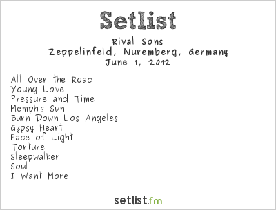 Rival Sons at Rock im Park 2012 Setlist