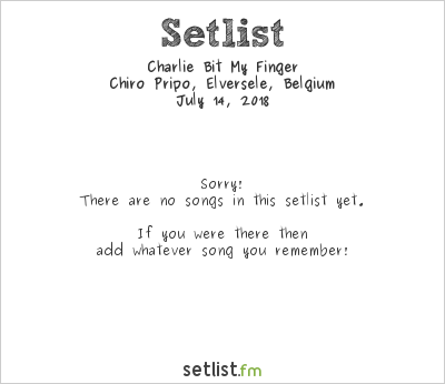 Charlie Bit My Finger at Paletrock 2018 Setlist