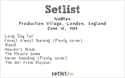 No‐Man at Production Village, London, England Setlist