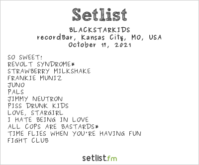 BLACKSTARKIDS at recordBar, Kansas City, MO, USA Setlist
