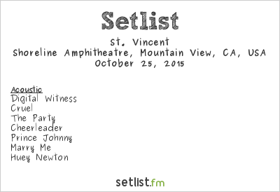 St. Vincent at Bridge School Benefit 2015 Setlist