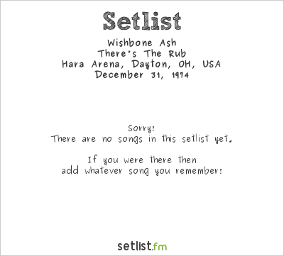 Wishbone Ash at Hara Arena, Dayton, OH, USA Setlist