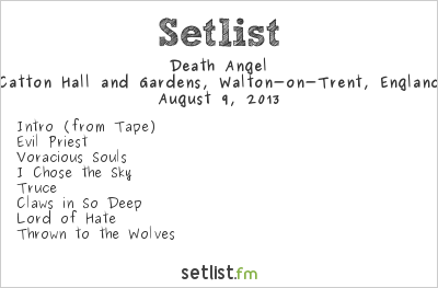 Death Angel at Bloodstock Open Air 2013 Setlist