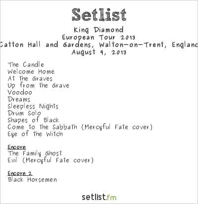 King Diamond at Bloodstock Open Air 2013 Setlist