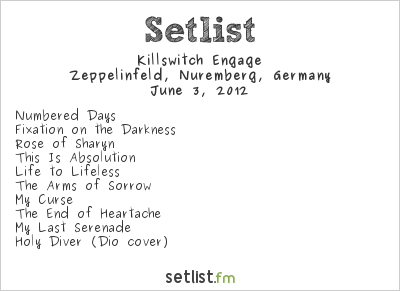 Killswitch Engage at Rock im Park 2012 Setlist