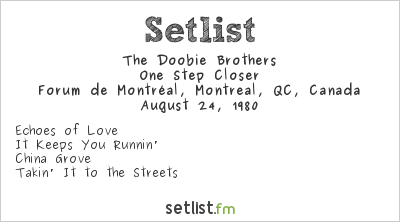The Doobie Brothers at Forum de Montréal, Montreal, QC, Canada Setlist