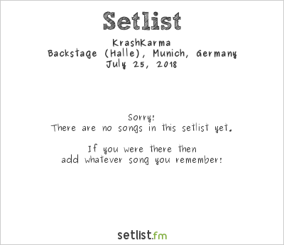 KrashKarma at Free & Easy Festival 2018 Setlist