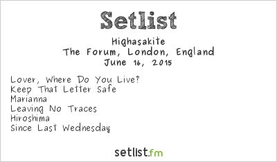 Highasakite at The Forum, London, England Setlist
