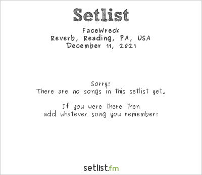 FaceWreck at Keystone Hardcore Jam 2021 Setlist