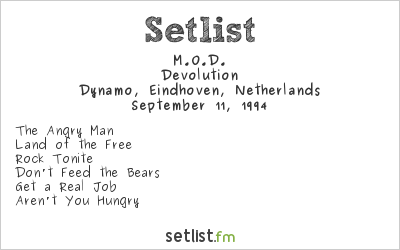 M.O.D. at Dynamo, Eindhoven, Netherlands Setlist