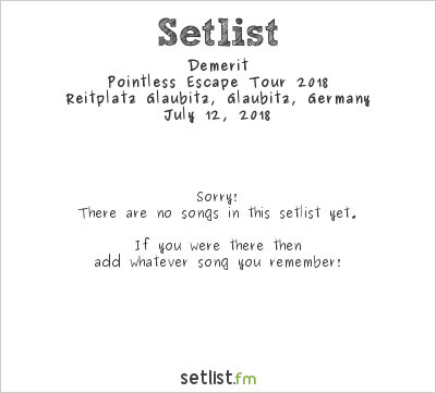 Demerit at Back to the Future 2018 Setlist