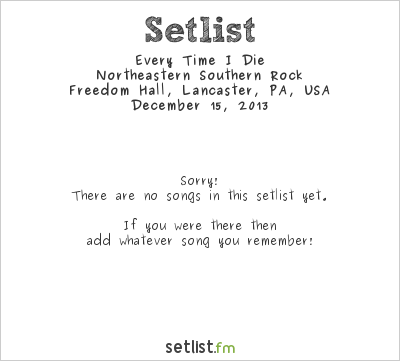Every Time I Die at CI Records Annual Christmas Show Setlist