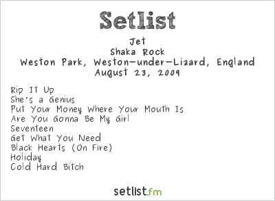 Jet at V Festival 2009 Setlist
