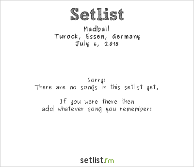 Madball at Turock, Essen, Germany Setlist