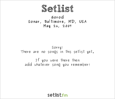 Gorod at Maryland Deathfest V Setlist
