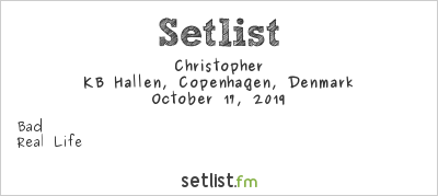 Christopher at Danish Music Awards 2019 Setlist