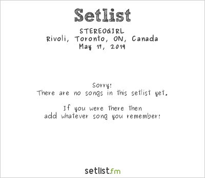 STEREOGIRL at Next Music from TOKYO Vol. 14 Setlist