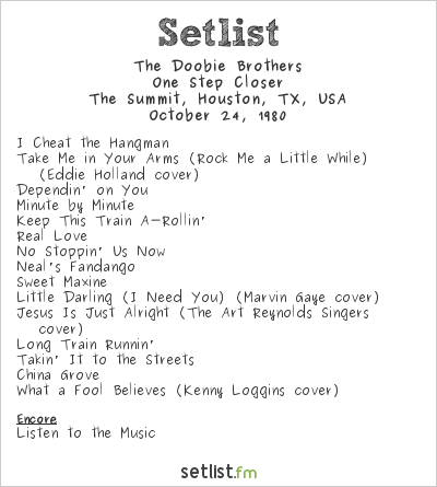 The Doobie Brothers at The Summit, Houston, TX, USA Setlist