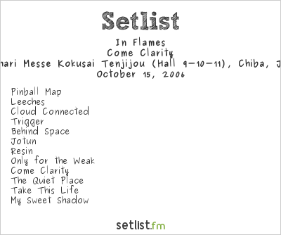 In Flames at LOUD PARK 06 Tokyo Setlist