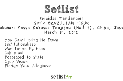 Suicidal Tendencies at PUNKSPRING 2012 Tokyo Setlist