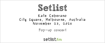 Kate Ceberano at Always Live: Melbourne Vibes Setlist
