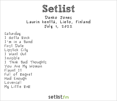 Danko Jones at SmugglerRok 2022 Setlist