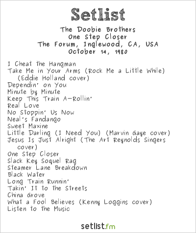 The Doobie Brothers at The Forum, Inglewood, CA, USA Setlist