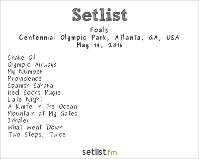 Foals at Shaky Knees Music Festival 2016 Setlist