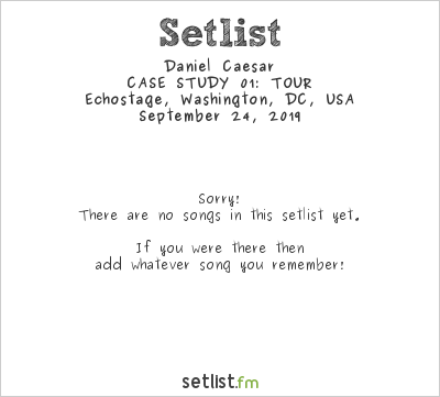 Daniel Caesar at Echostage, Washington, DC, USA Setlist