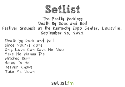 The Pretty Reckless at Louder than Life 2022 Setlist
