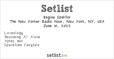 Regina Spektor at The New Yorker Radio Hour, New York, NY, USA Setlist