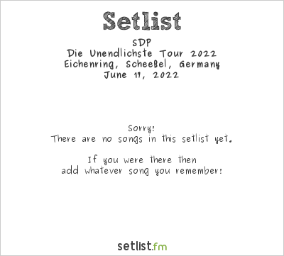 SDP at Hurricane Festival 2022 Setlist