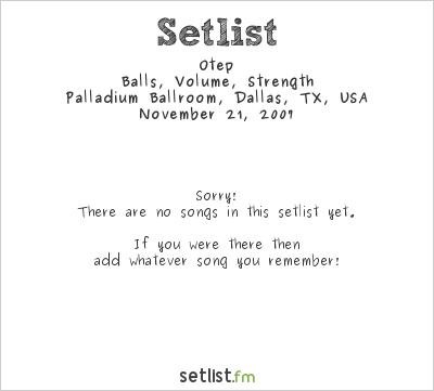Otep at Palladium Ballroom, Dallas, TX, USA Setlist