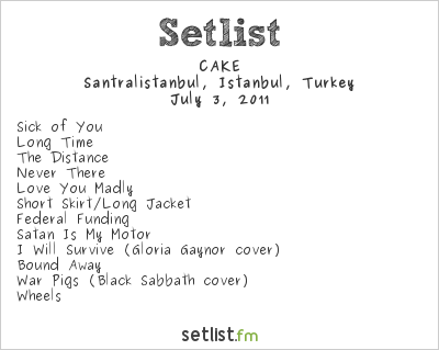 CAKE at One Love Festival 10 Setlist